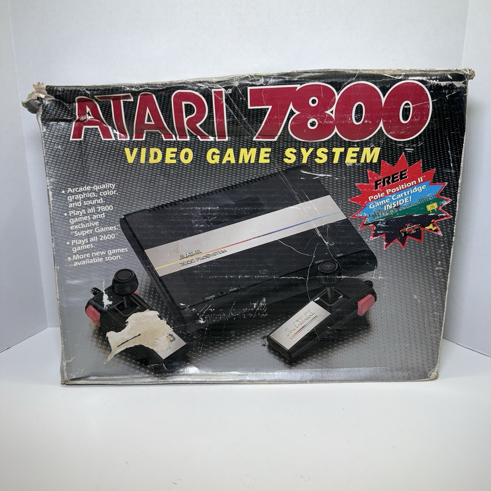 Atari 7800 Console In Box B.
