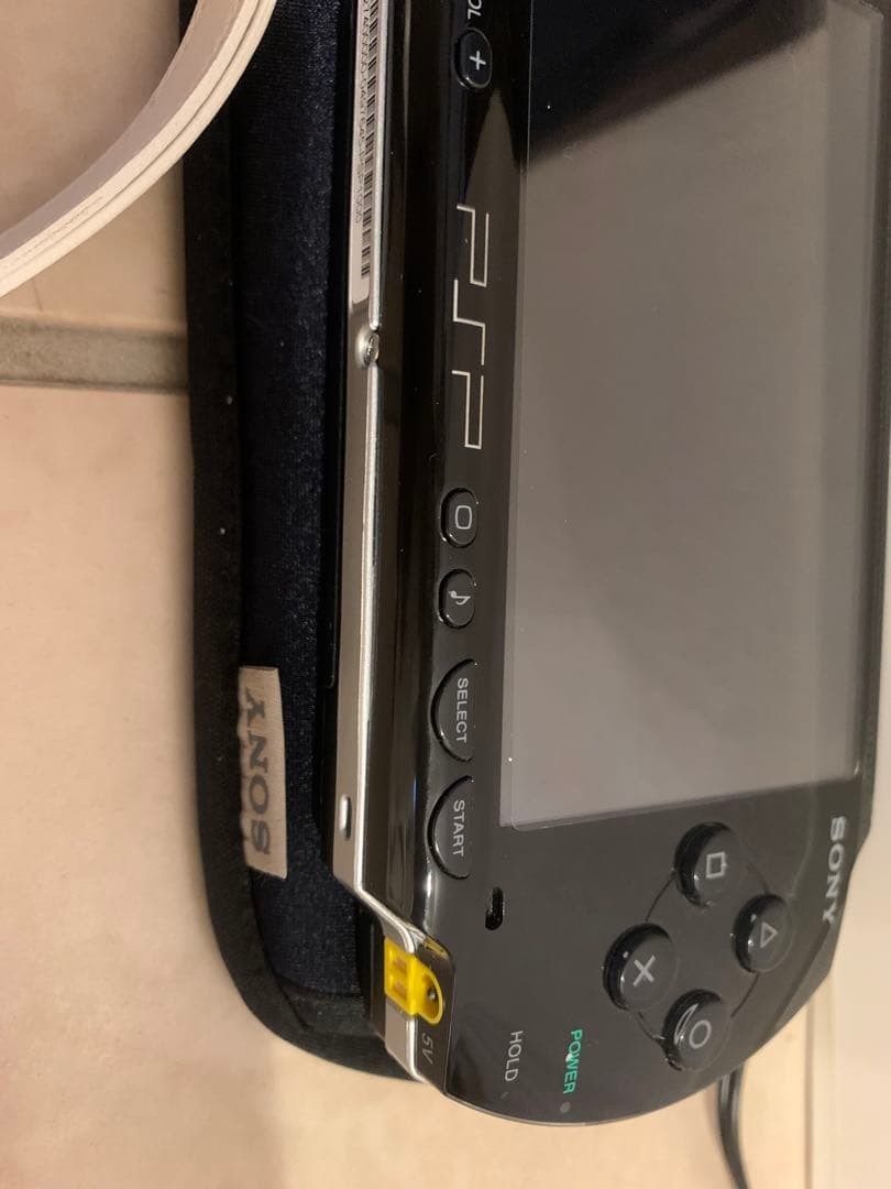 Sony PSP Console with AC Adapter, Memory Card, Case & Strap