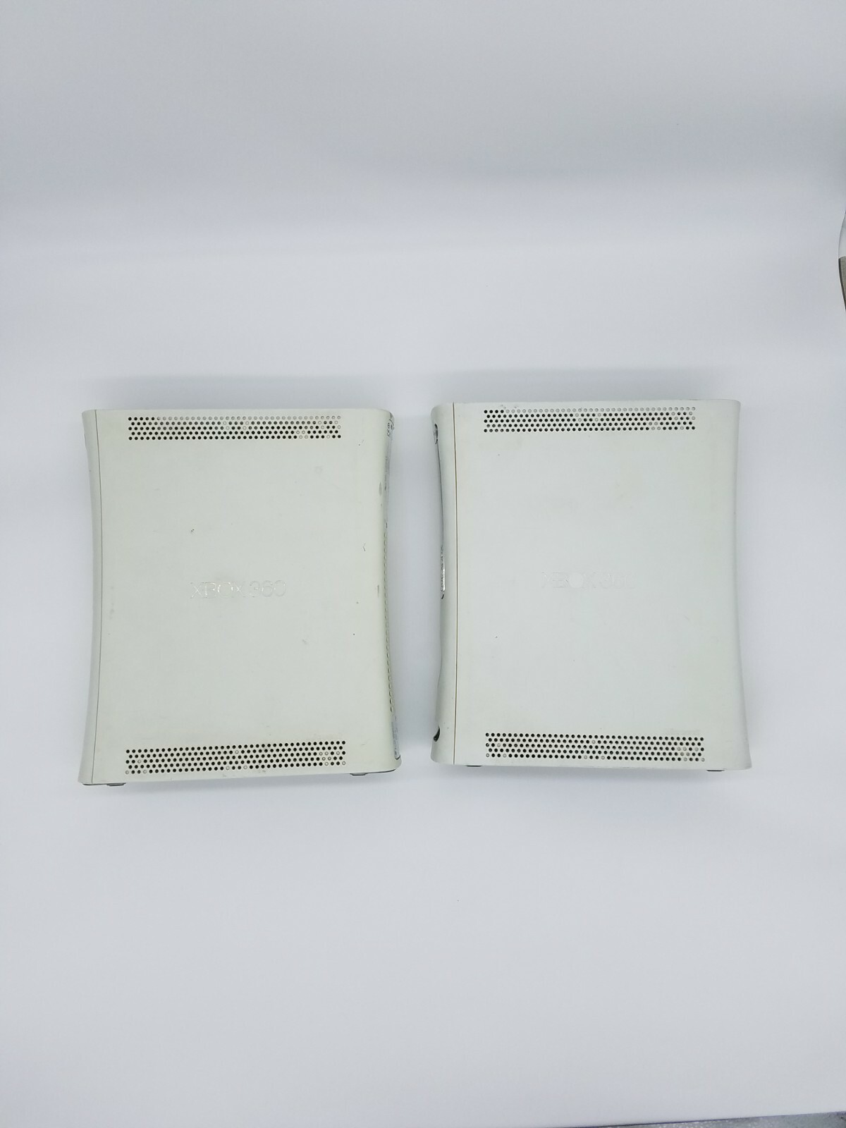 Microsoft Xbox 360 White Console 12V DC,16.5A ~ Lot Of 2 ~ FOR PARTS OR REPAIR