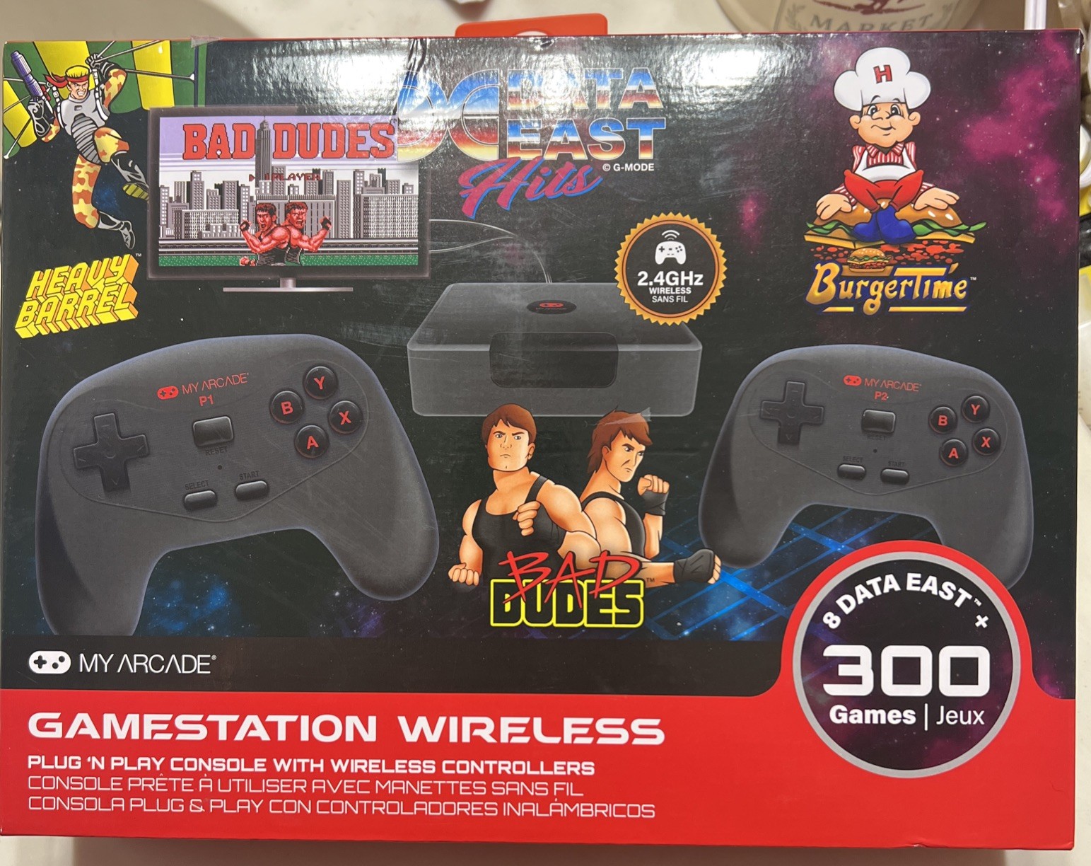 MY ARCADE GameStation Wireless Plug & Play Console 300+ Games w/ Data East Hits