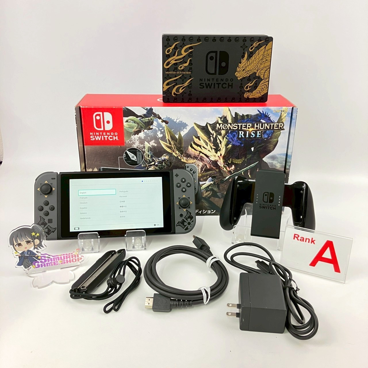 Nintendo Switch Monster Hunter RISE HAC-001(-01) A Rank Console Region Free H8TM