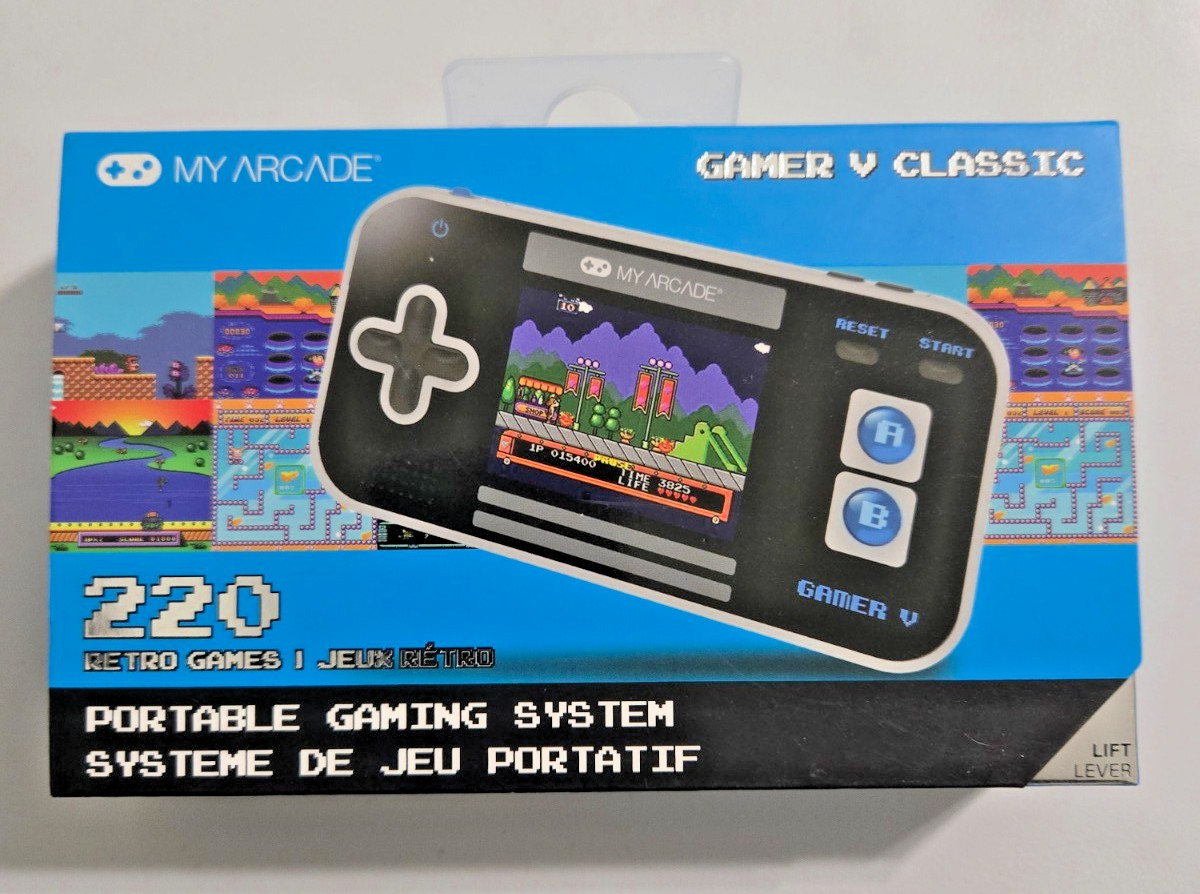 My Arcade GAMER V CLASSIC Pocket Portable Gaming System 220 Retro Games NEW