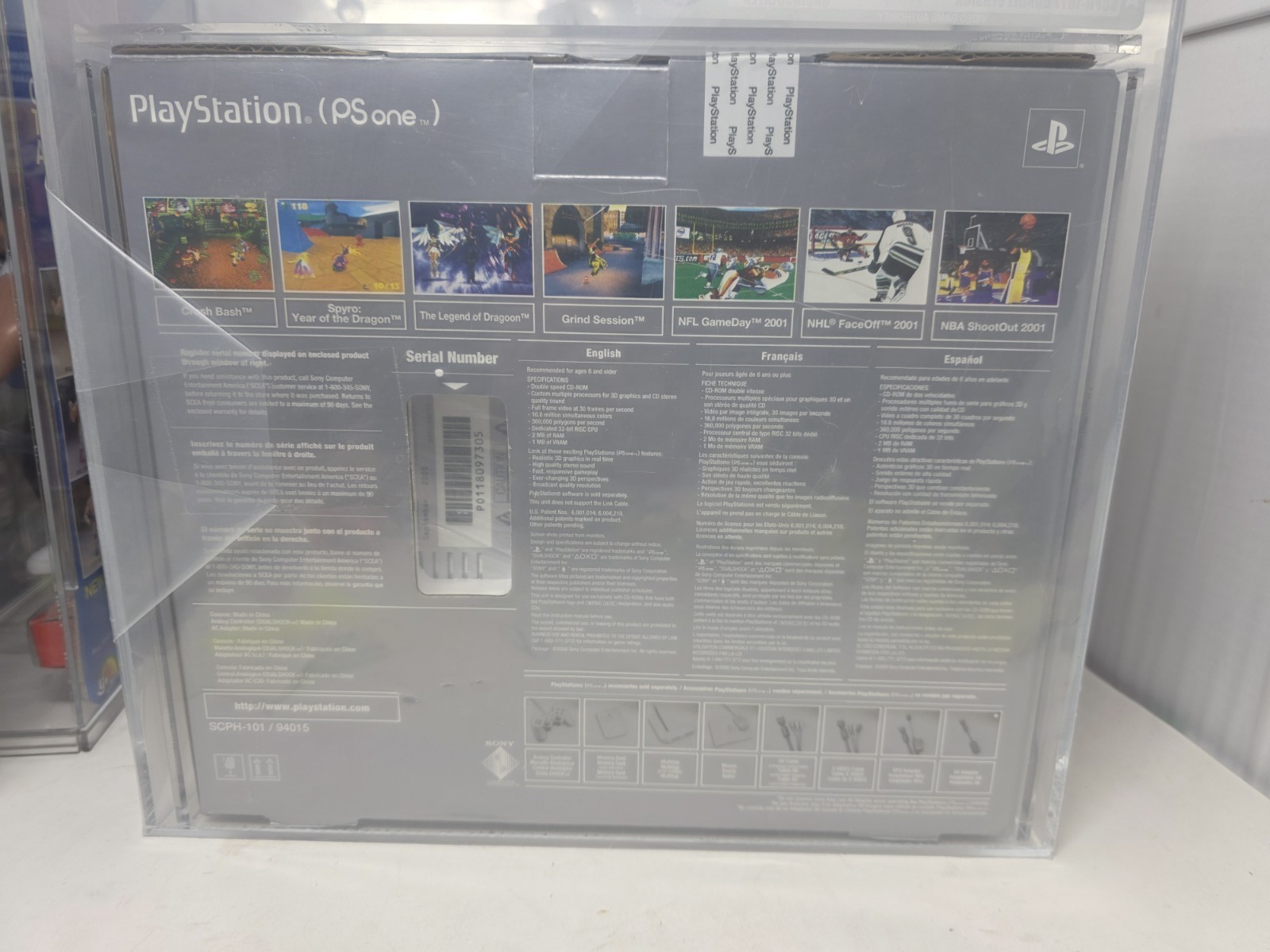 Sony Playstation One Console System PS1 Sealed VGA Graded 85U! HIGHEST GRADED!