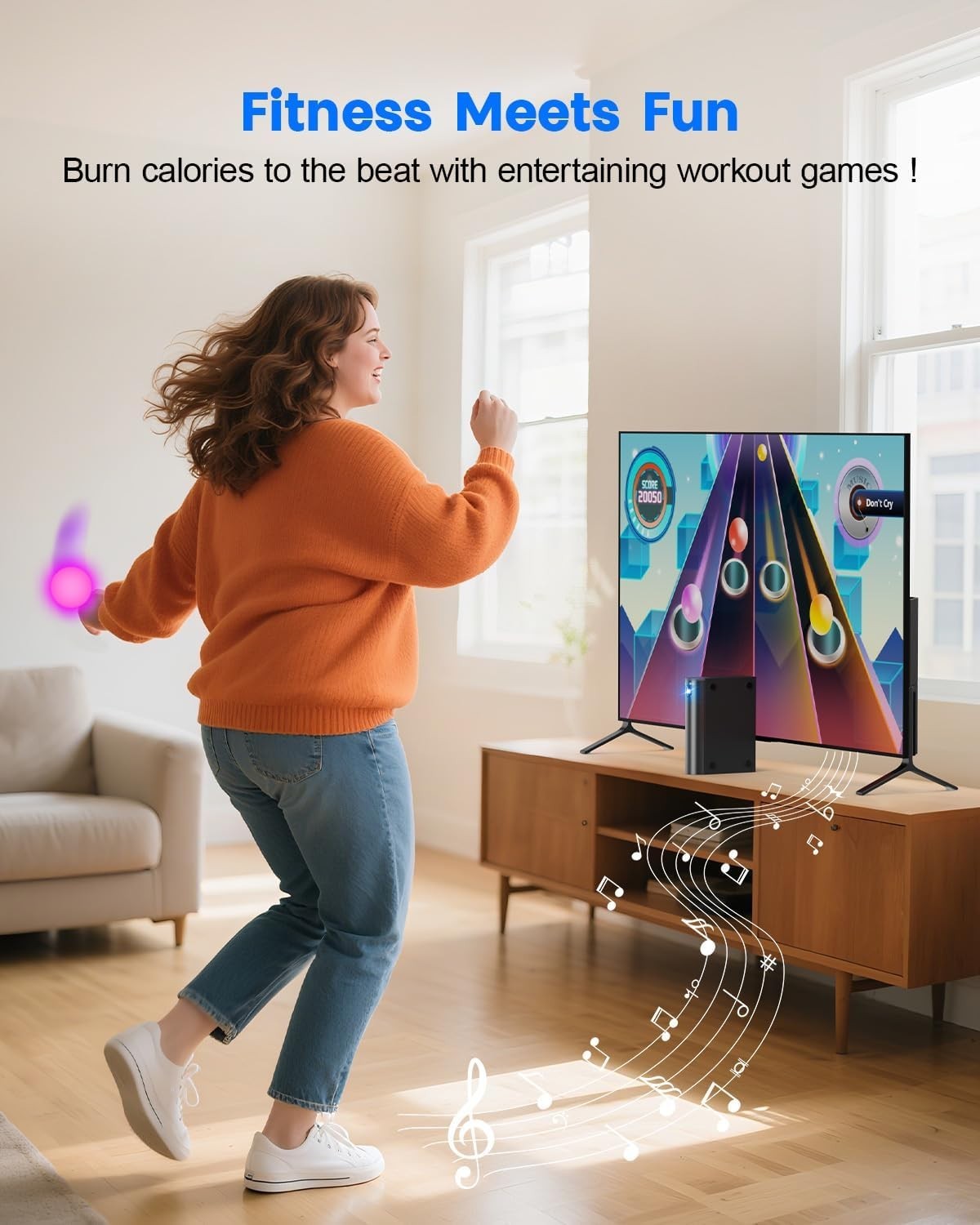 Active Play Video Game Console for Kids – 28 Games, 2 Controllers Included