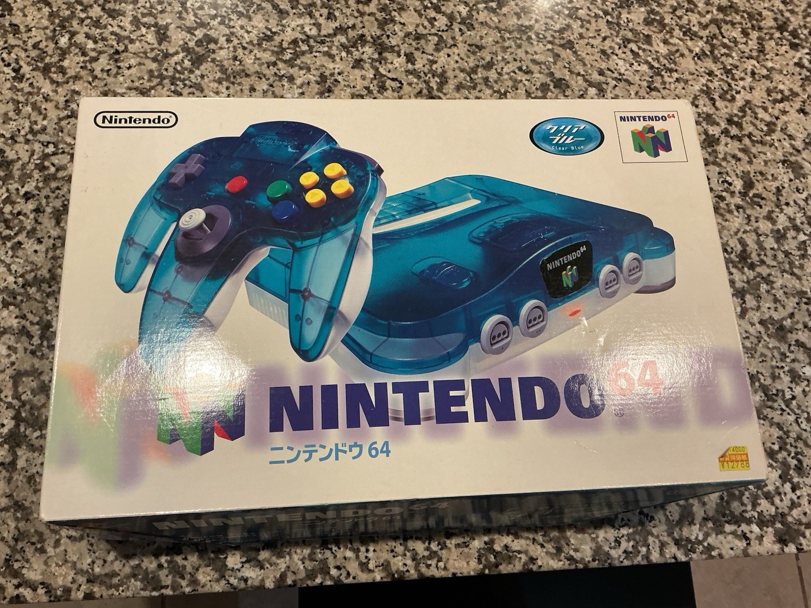 Nintendo 64 Clear BLUE Console N64 Japan Version (Extra Controller And Games)
