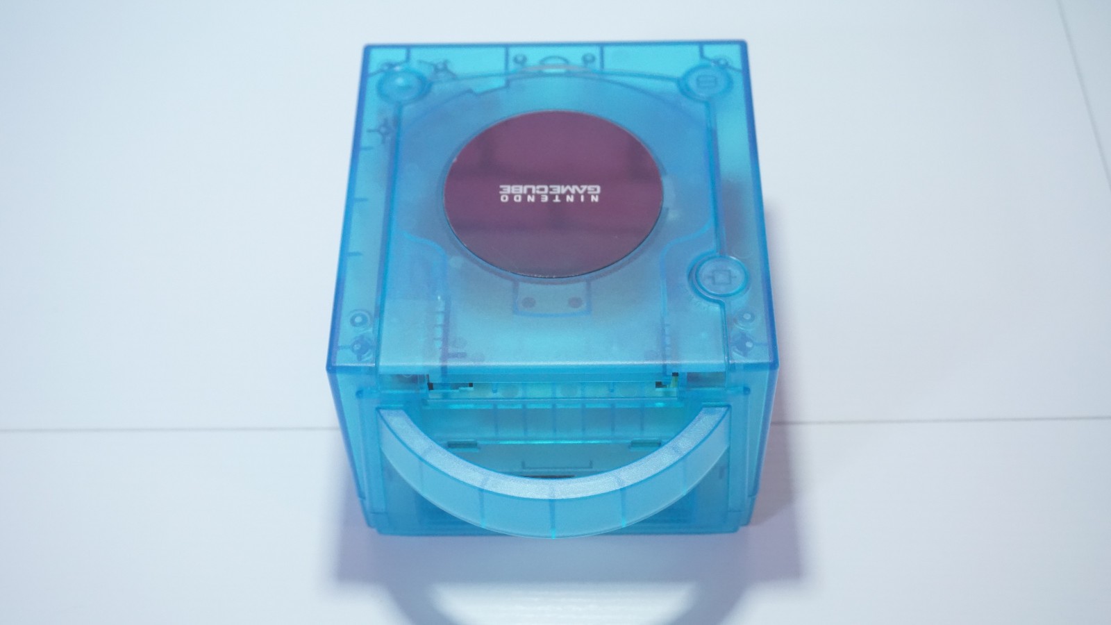 Clear Sky Blue Nintendo GameCube Console DOL-001 (USA) Yellow LED & Controller