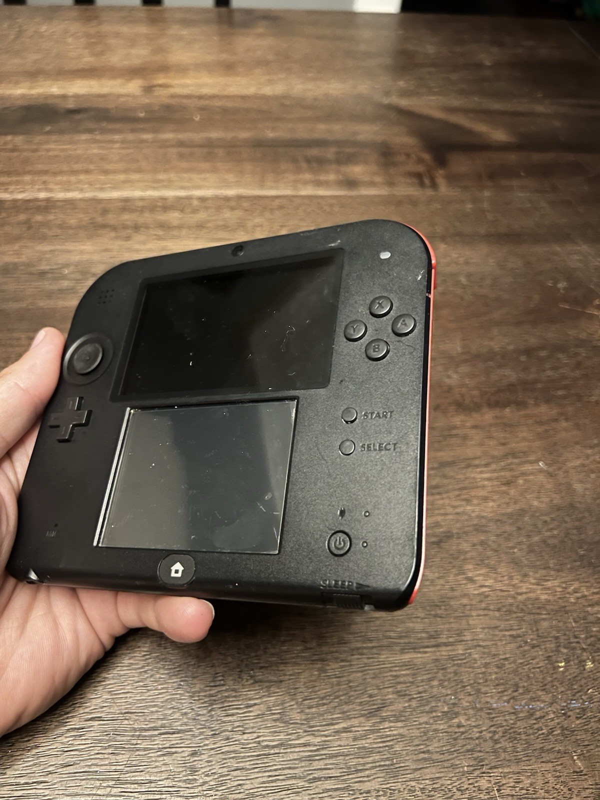 Nintendo 2DS Crimson Red , missing stylus and charger. Works as intended