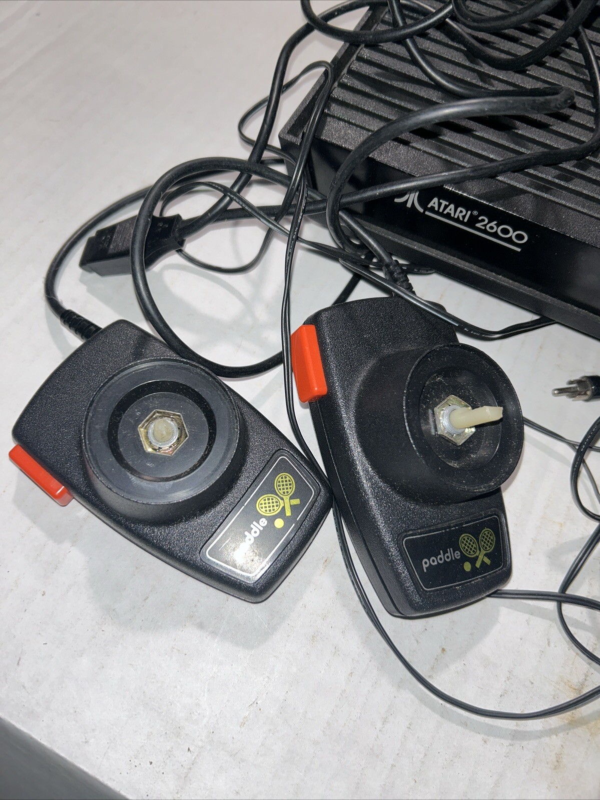 Atari Video Game Console System Black For Parts Only As Shown