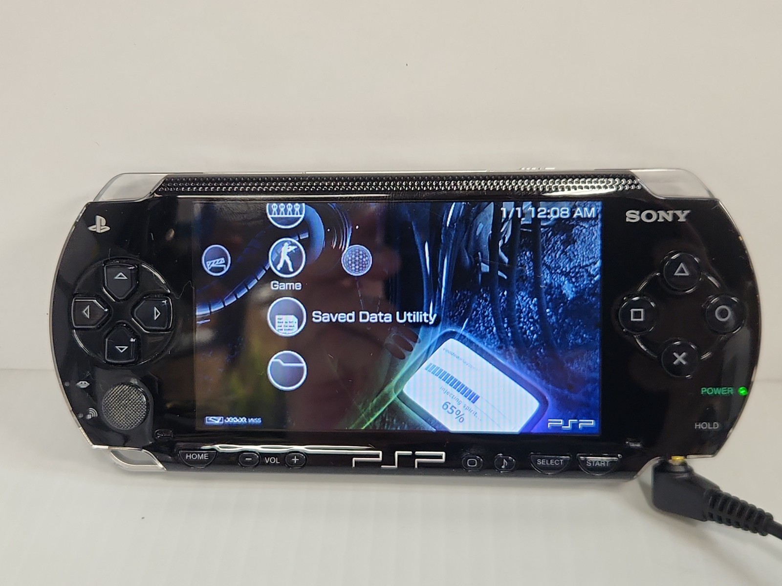 Sony PSP Handheld Video Game System Tested W/charger / No BATTERY. Excellent CON