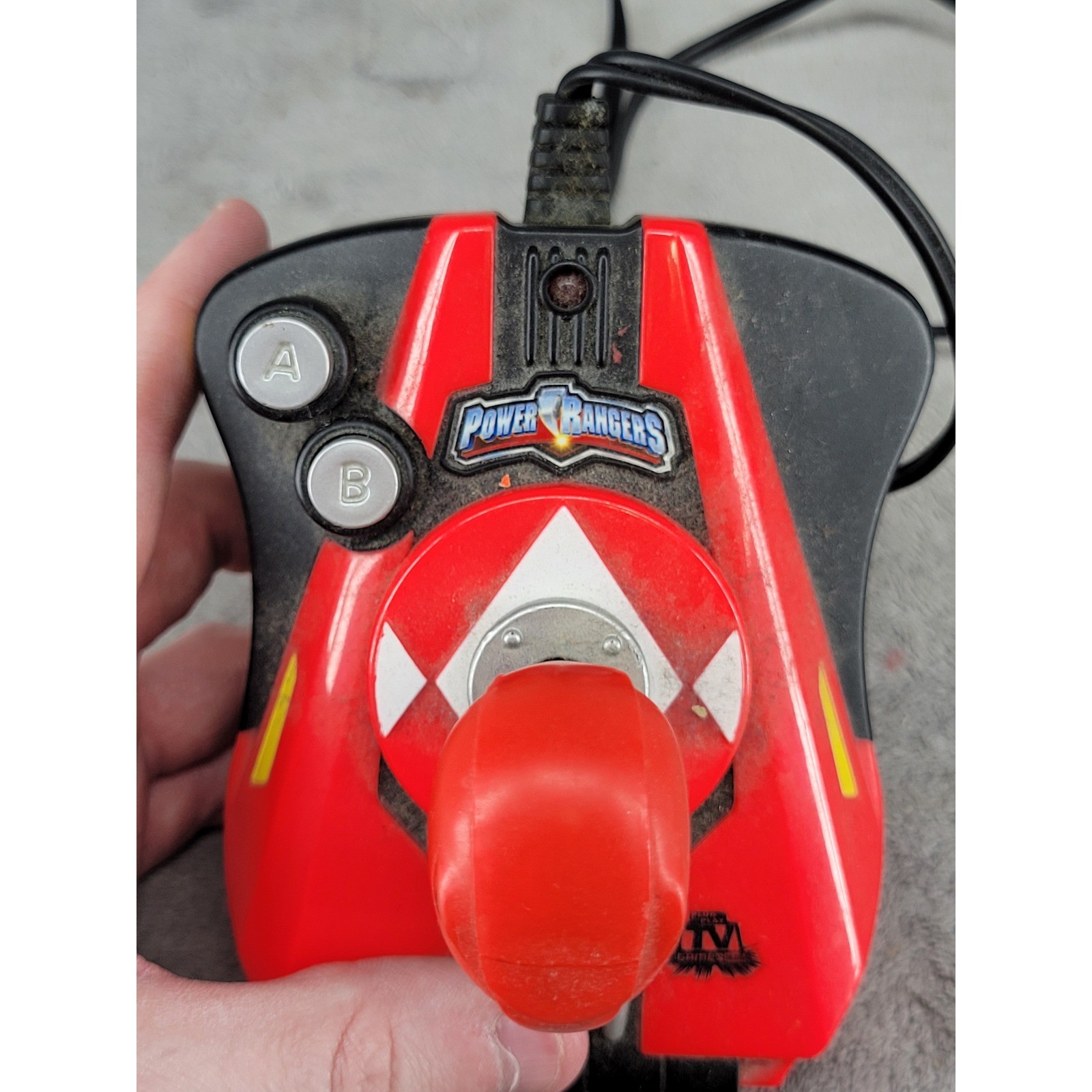 Jakks Pacific Power Rangers TV Games Plug Play Console Red Ranger Joystick 2006
