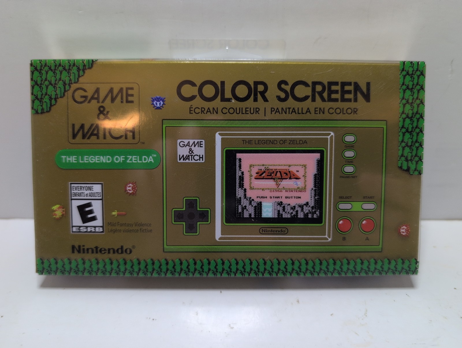 Nintendo Game & Watch The Legend of Zelda Color Screen Gold Handheld Sealed NIB