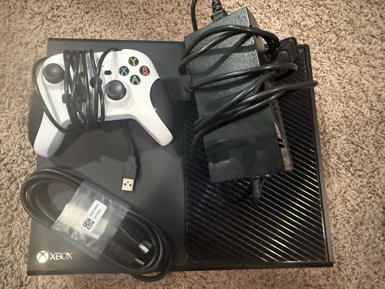 Microsoft Xbox One Black Console with Wired Controller, Power Supply, HDMI Cable