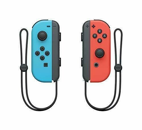 Nintendo Switch Neon Red Blue + Super Mario Galaxy 1&2 ⭐ 2-Game Console Bundle