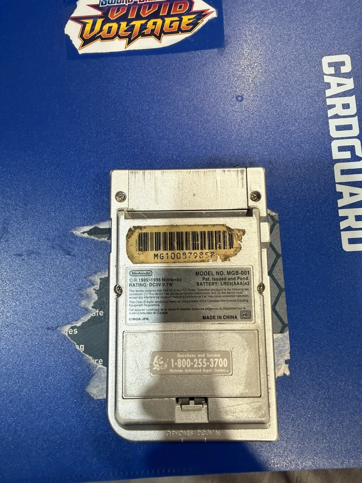 nintendo gameboy pocket silver