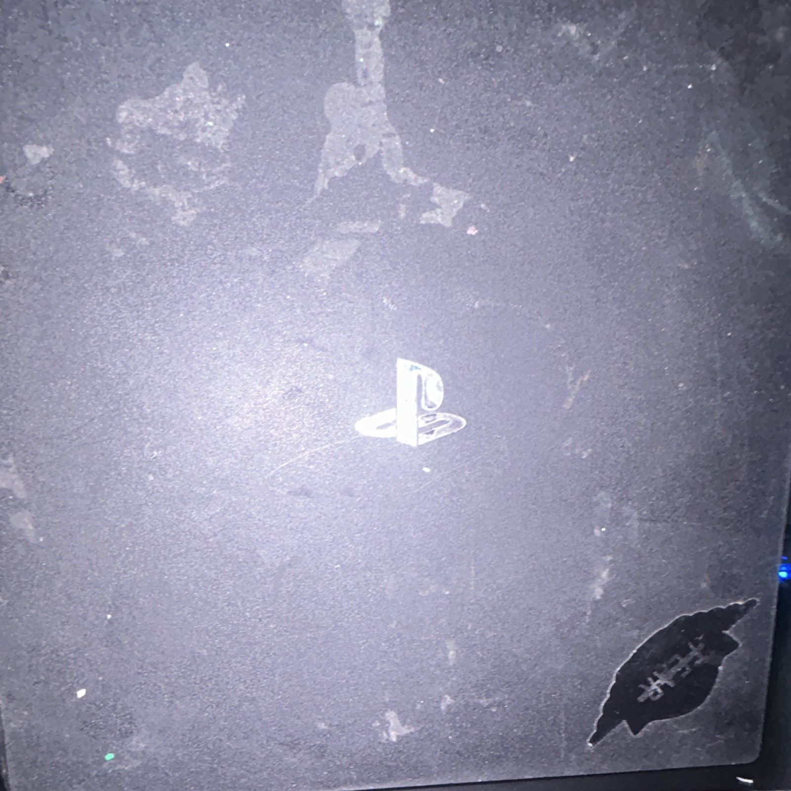 Sony PlayStation 4 Pro 1TB Black Console 4K UHD Blu-Ray two controllers. charger