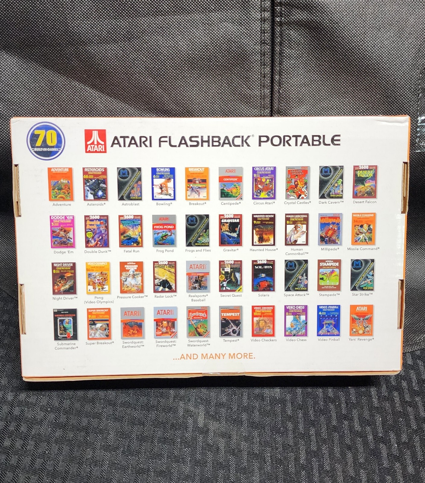 Atari Flashback Portable Deluxe | 70 Built-In Games | 2.8″ Display | SD Slot