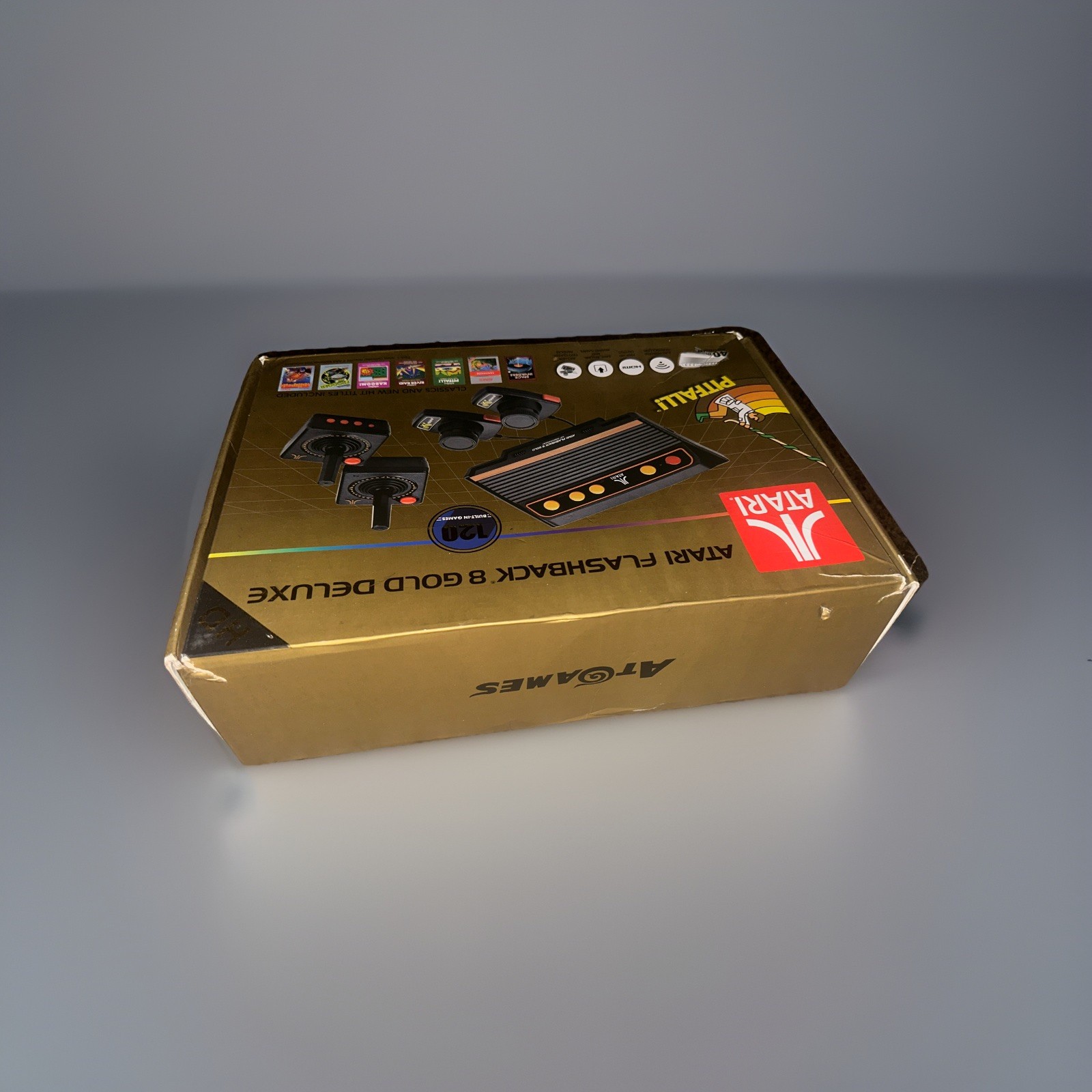 Atari Flashback 8 Gold Deluxe HD Console Wireless Controllers – Gold