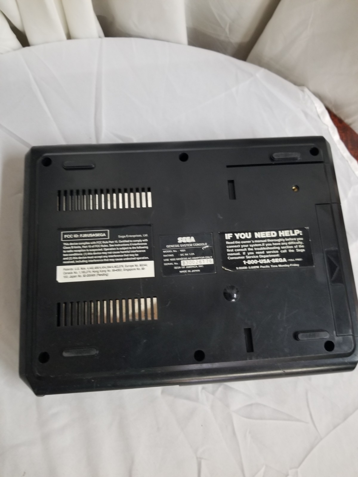 Sega Genesis 16- Bit Console Model- 1601 ( Untested As Is)