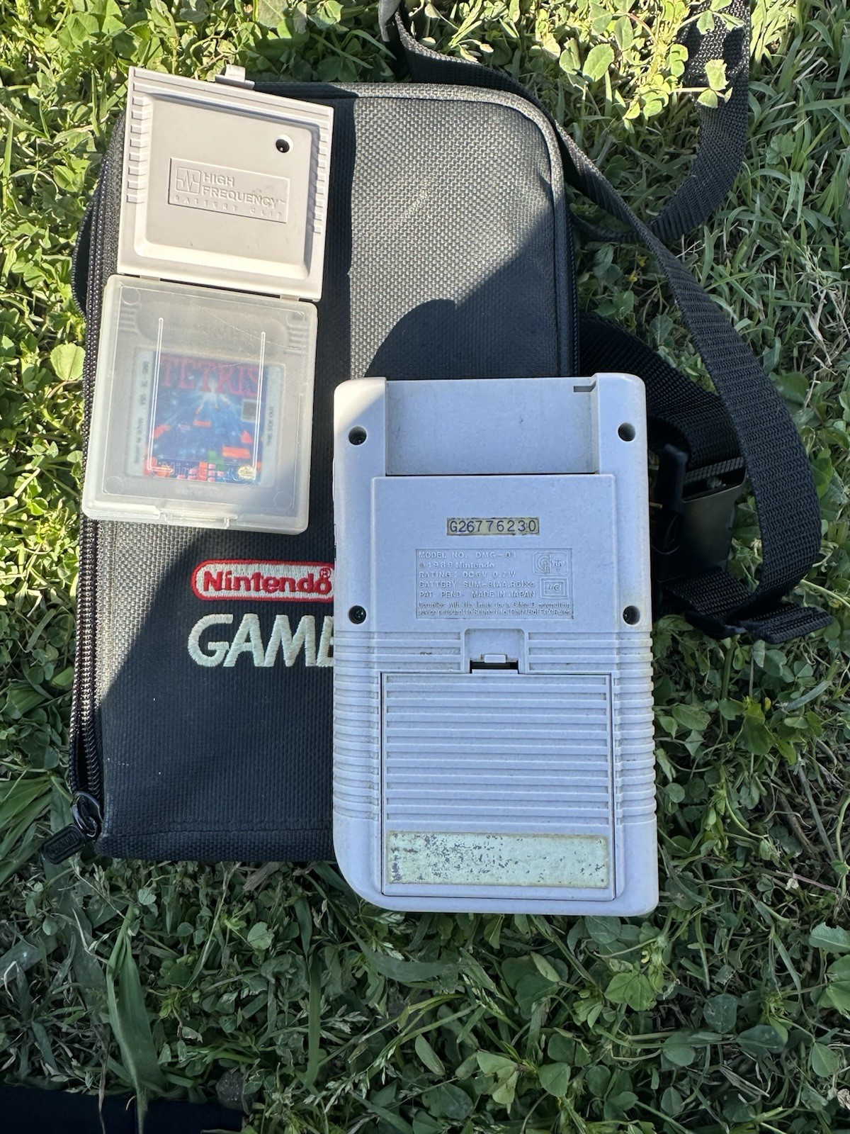 Nintendo Game Boy DMG-01 Handheld System with Tetris & Carry Case