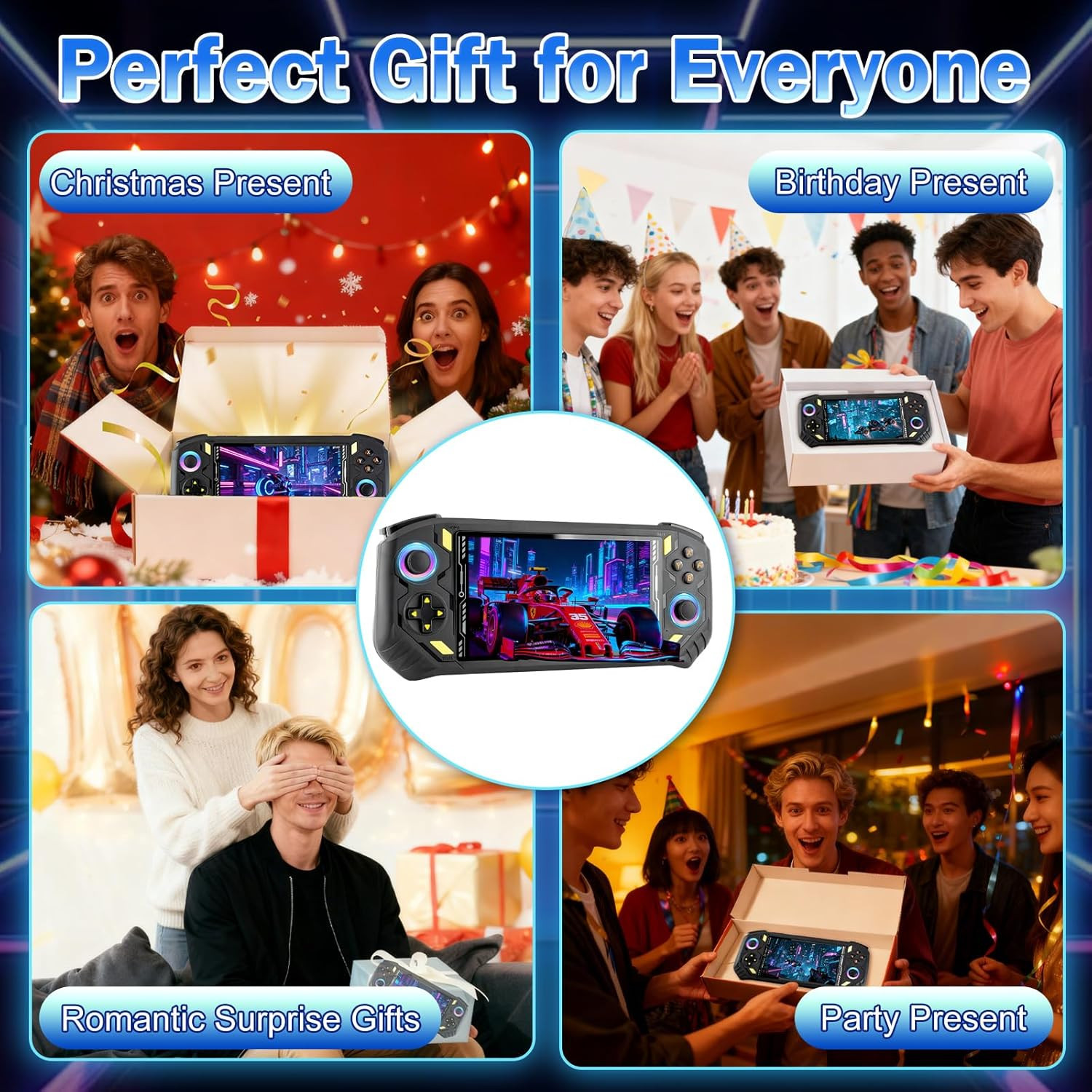 RG56PRO Retro Handheld Game Console – 5.5″ IPS, 31000+ Games, 128G TF Card