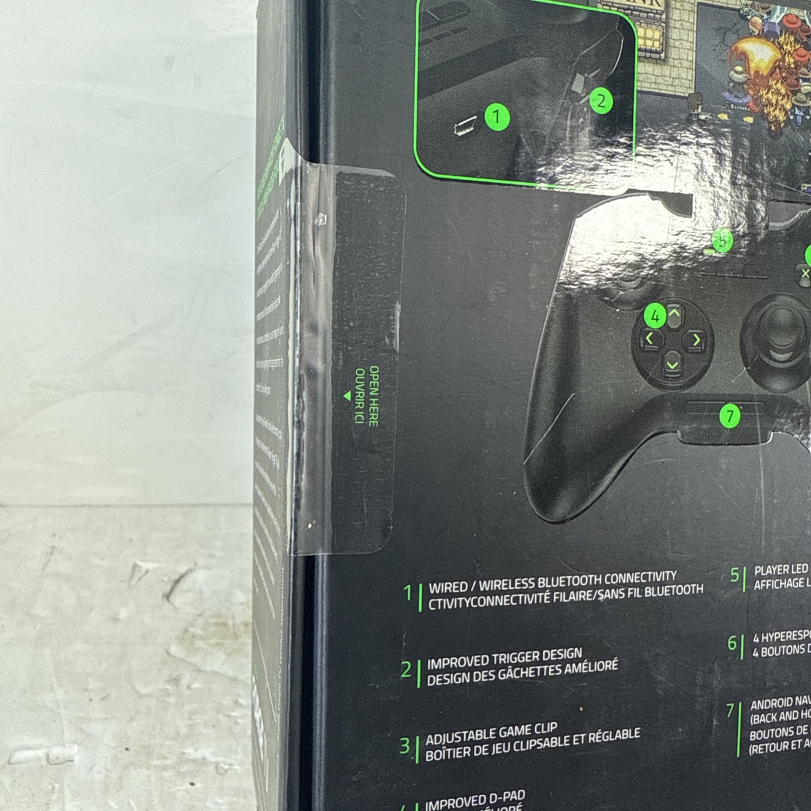 Razer Serval Bluetooth Android Gaming Controller Adjustable Phone Clip | NEW