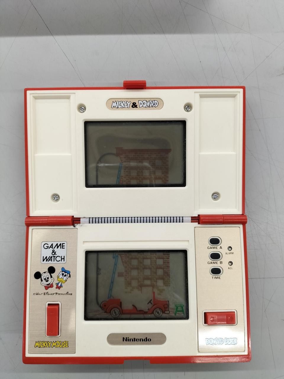 Nintendo Game & Watch Mickey & Donald Multi Screen Handheld DM-53 1982 Japan
