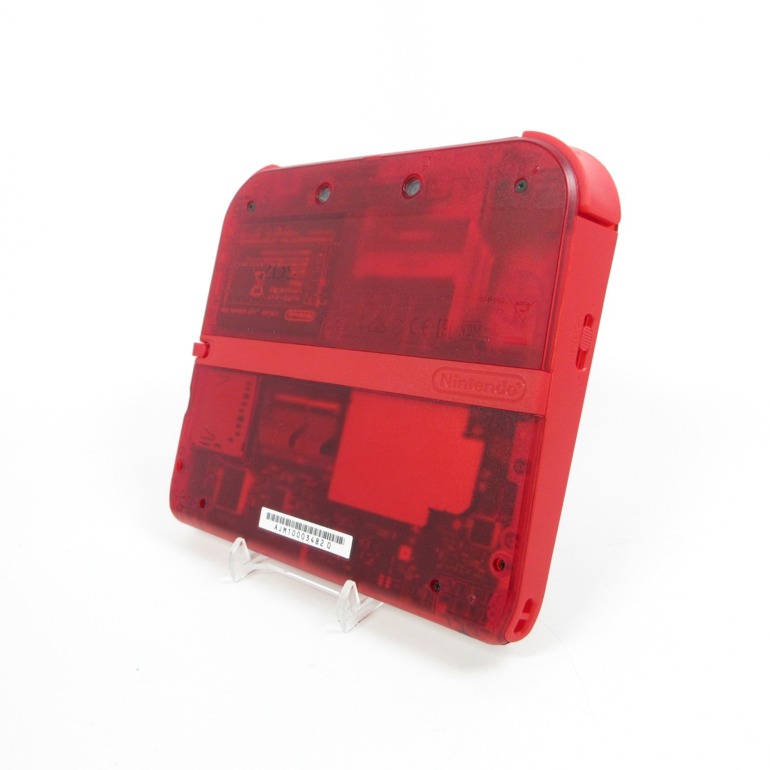 【Near Mint】Nintendo 2DS Pokemon Clear Red Console ONLY Japanese Edition #DEN0523