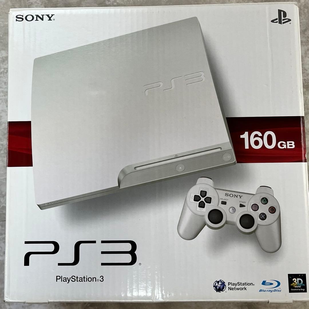 SONY PS3 PlayStation 3 CECH-3000A Classic White Console 160GB Japan