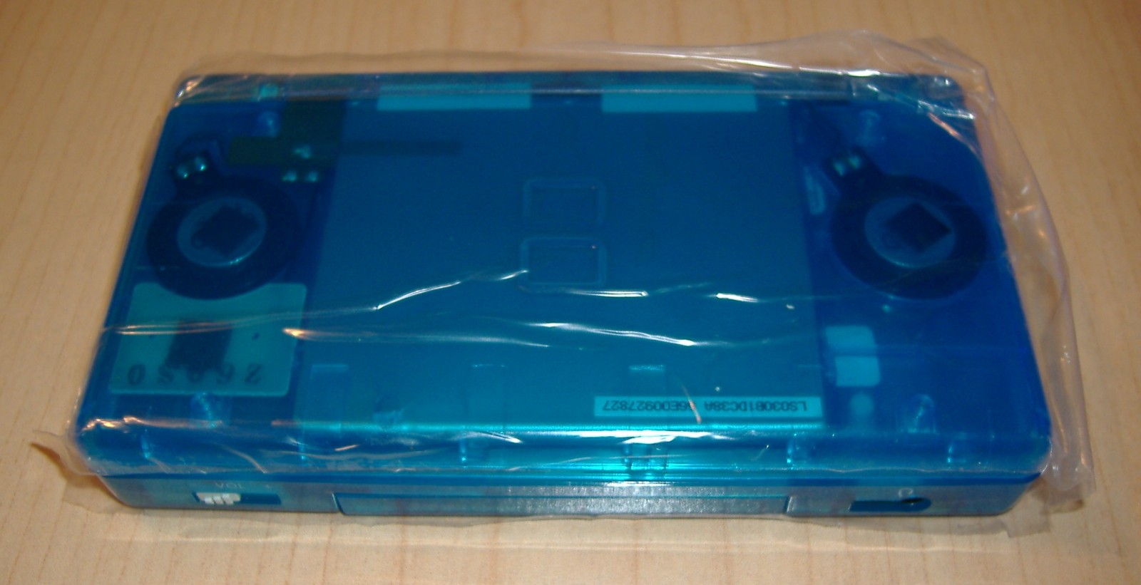 NINTENDO DS LITE RE-BUILT TRANSLUCENT ICE BLUE NEW DIGITIZER COVERS