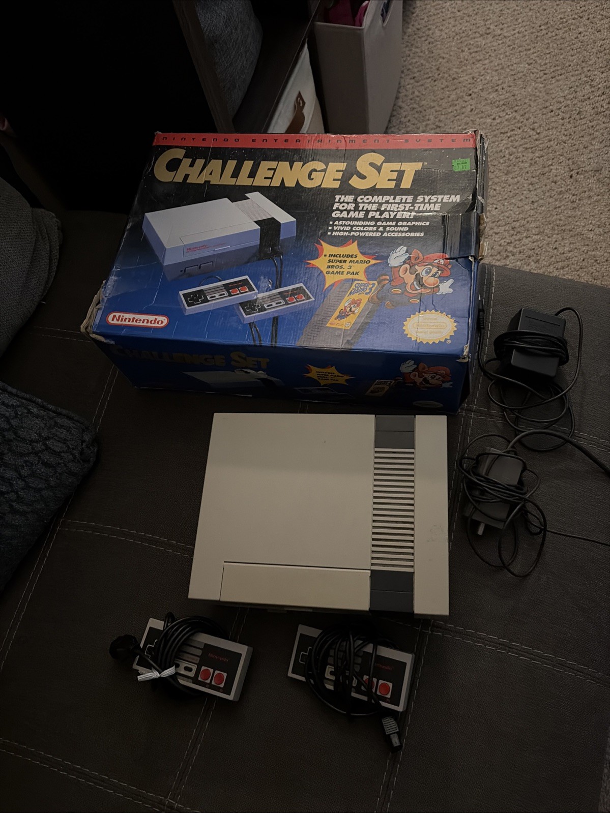 Nintendo NES Challenge Set Game Console System in Box No Styrofoam No Game
