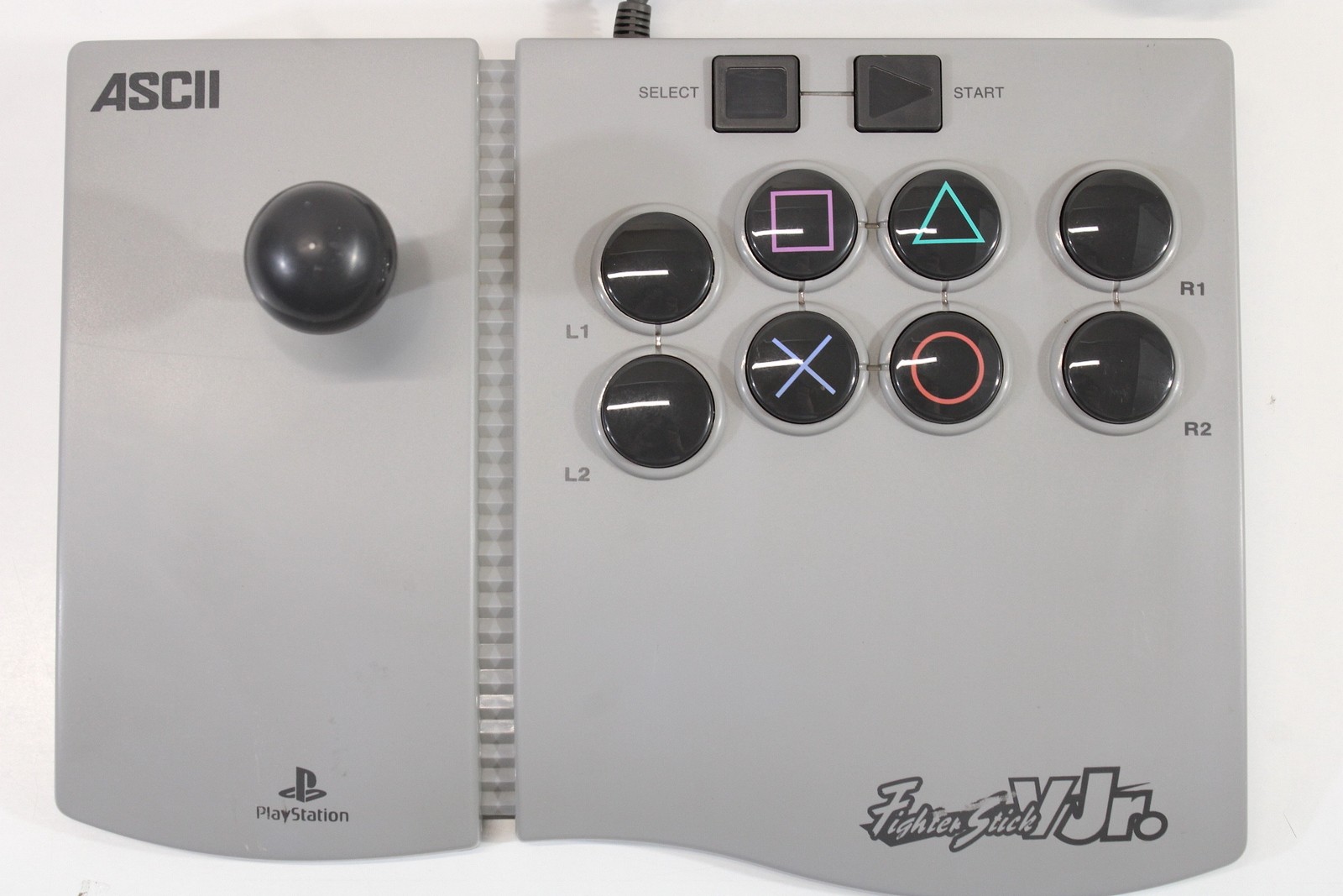 ASCII Fighter Stick V Jr. Arcade Joystick Controller ASC-0504J PlayStation PS1
