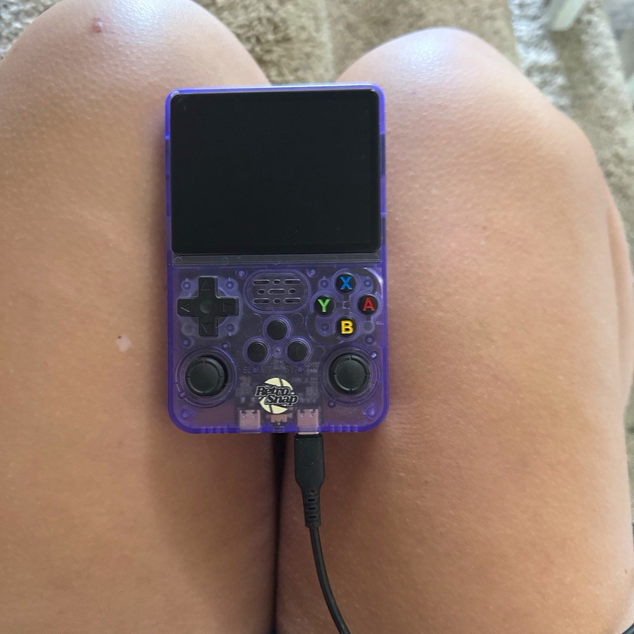 RetroSnap Play Handheld System Purple 16GB 720p HD USB Rechargeable Battery