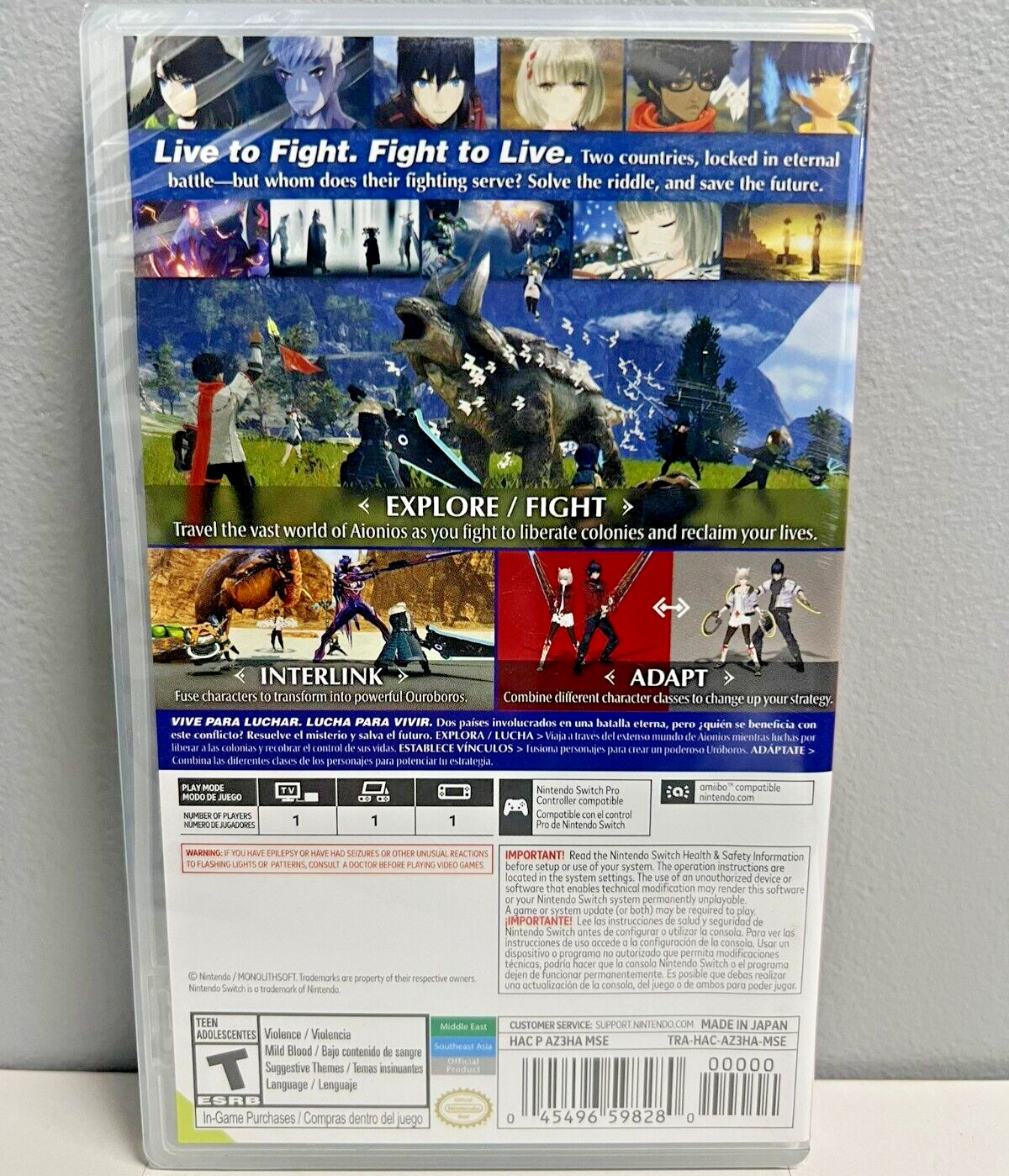 Xenoblade Chronicles 3 – Nintendo Switch (Action/Adventure RPG) Factory Sealed
