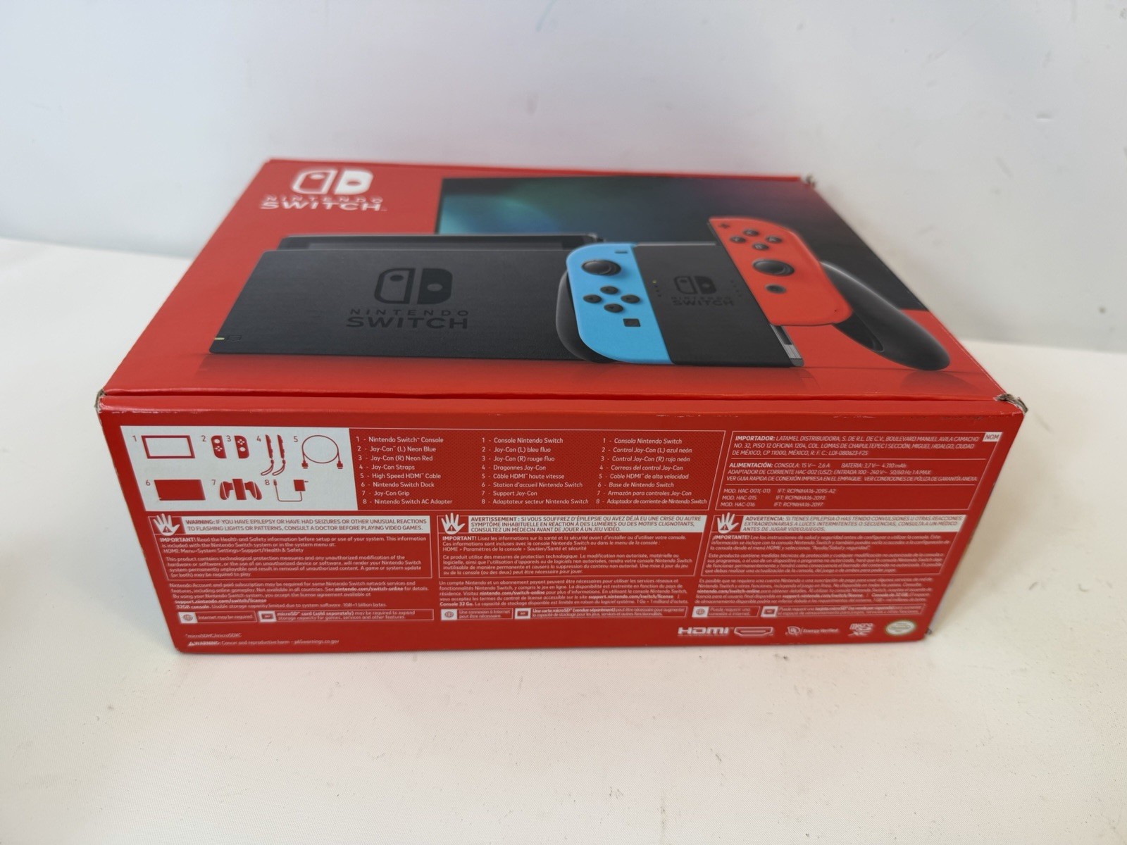 Nintendo Switch 32GB Handheld Console Neon Red/Neon Blue – FAST SHIPPING