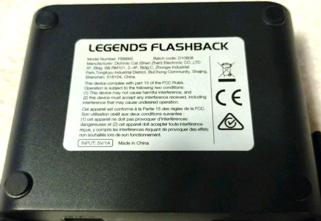 At Games Legends Flashback HDMI 100 Games Console & 2 Controllers NO MANUAL B2