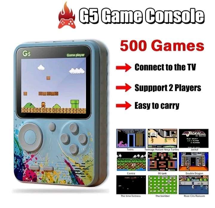 500 Games Mini Handheld Console 3 Inch Screen TV Out Kids Toy