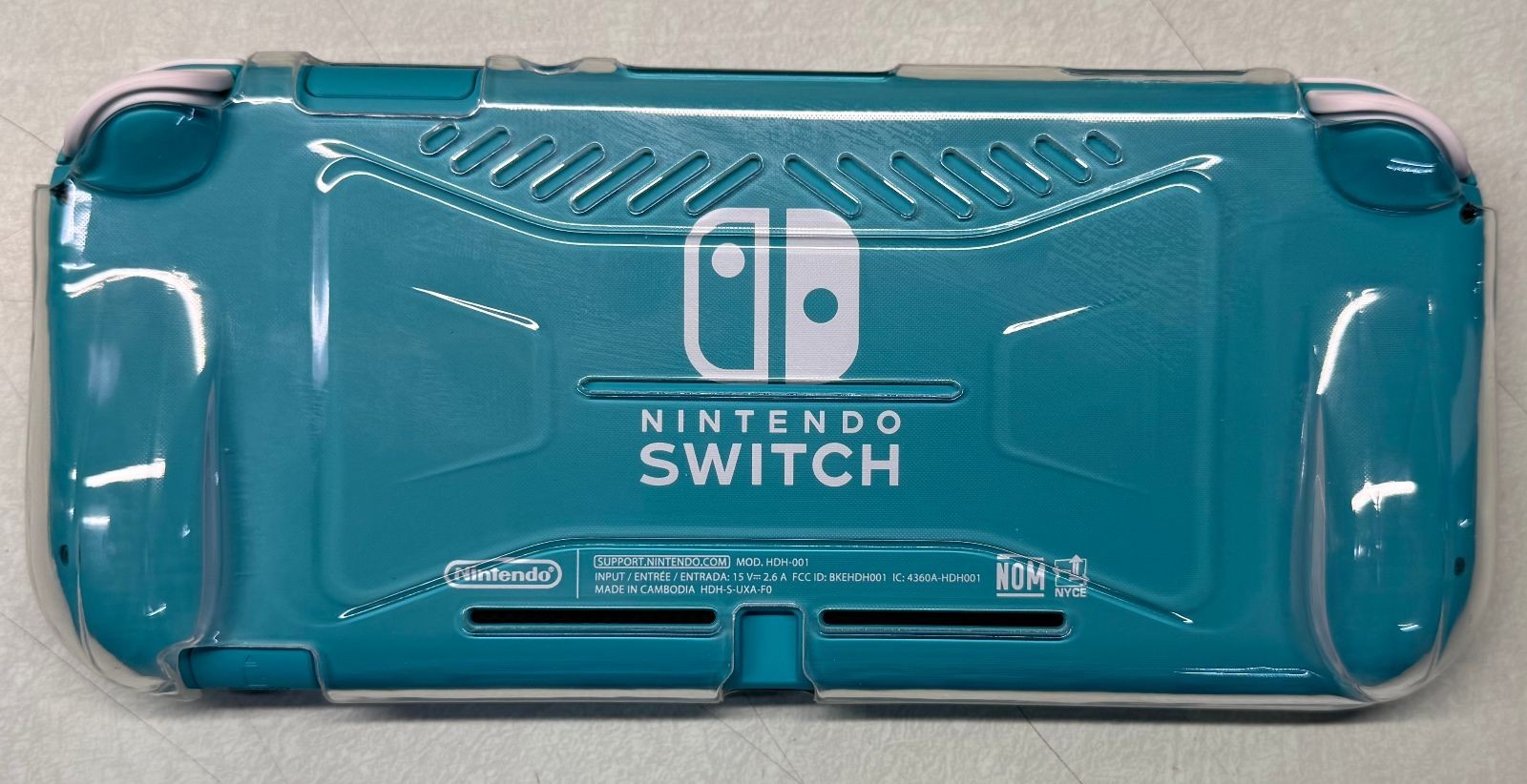 Nintendo Switch Lite Turquoise Console w/ Protective Case & Carrying Case Tested