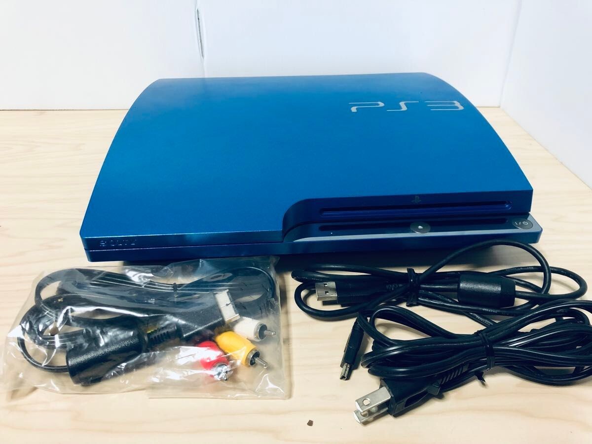 sony playstation 3 ps3 console system splash blue cech-3000bsb