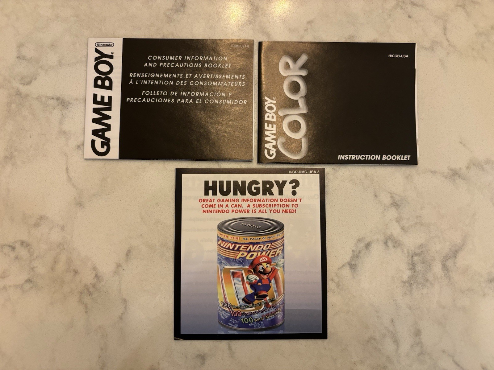 Nintendo Gameboy Color Console – Grape With Box And Manuals