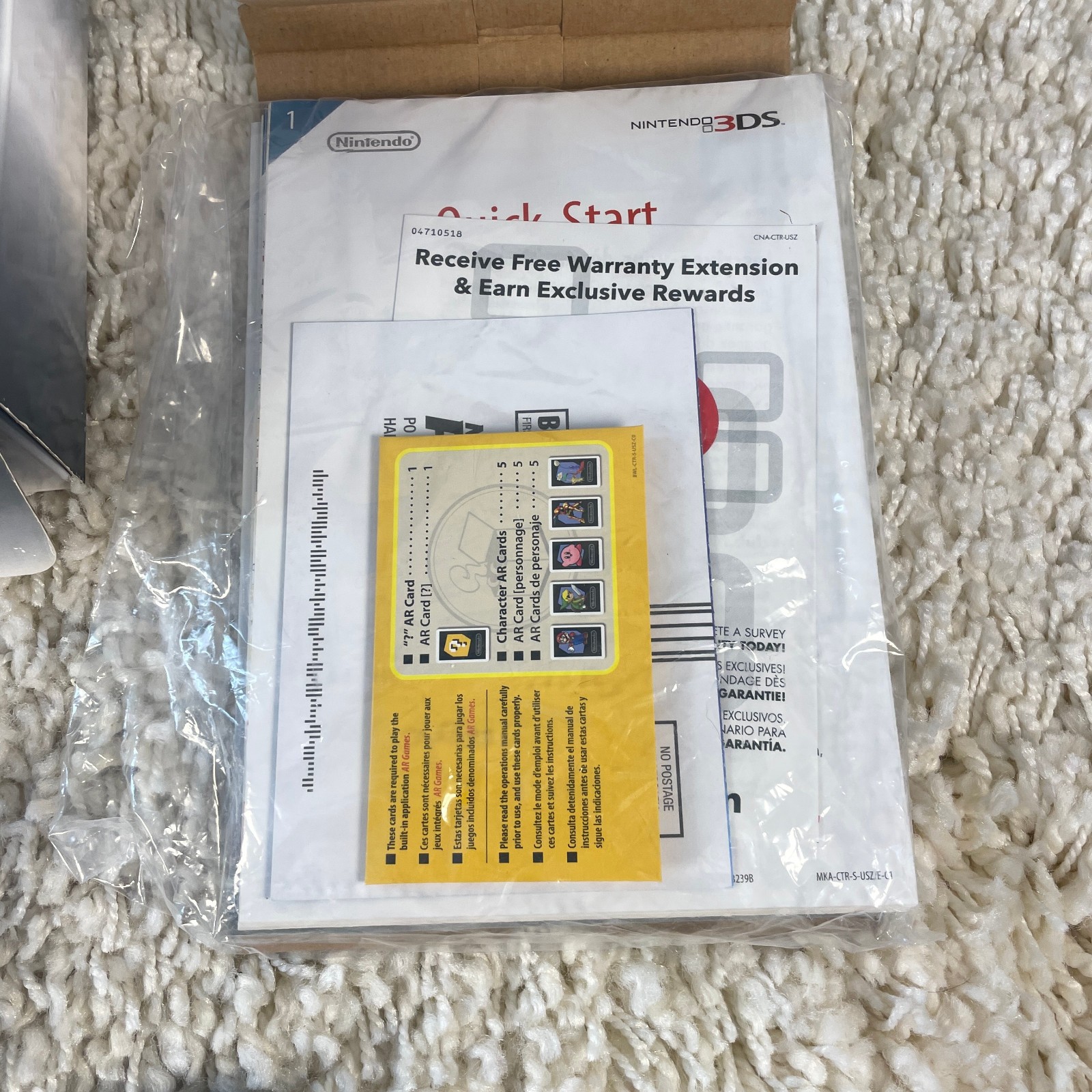 Nintendo 3DS Cosmo Black Handheld Console System CTR-001 Complete in Box CIB