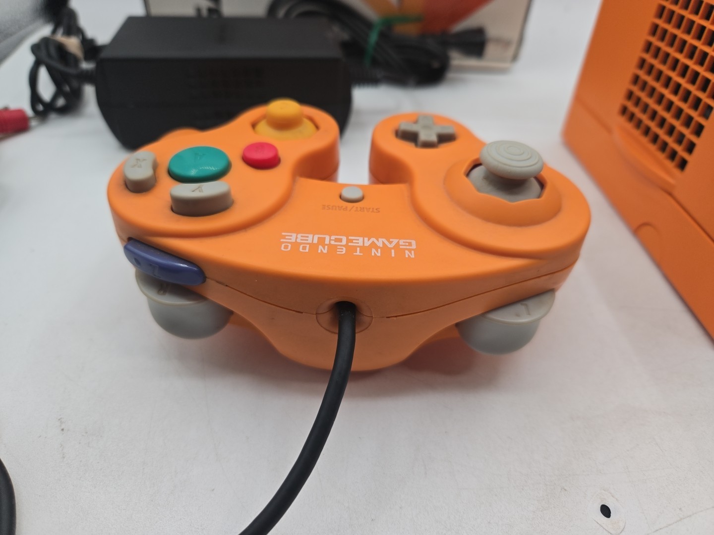 Nintendo Spice Orange Gamecube DOL-001 CIB Complete Us Region US Seller TESTED!!