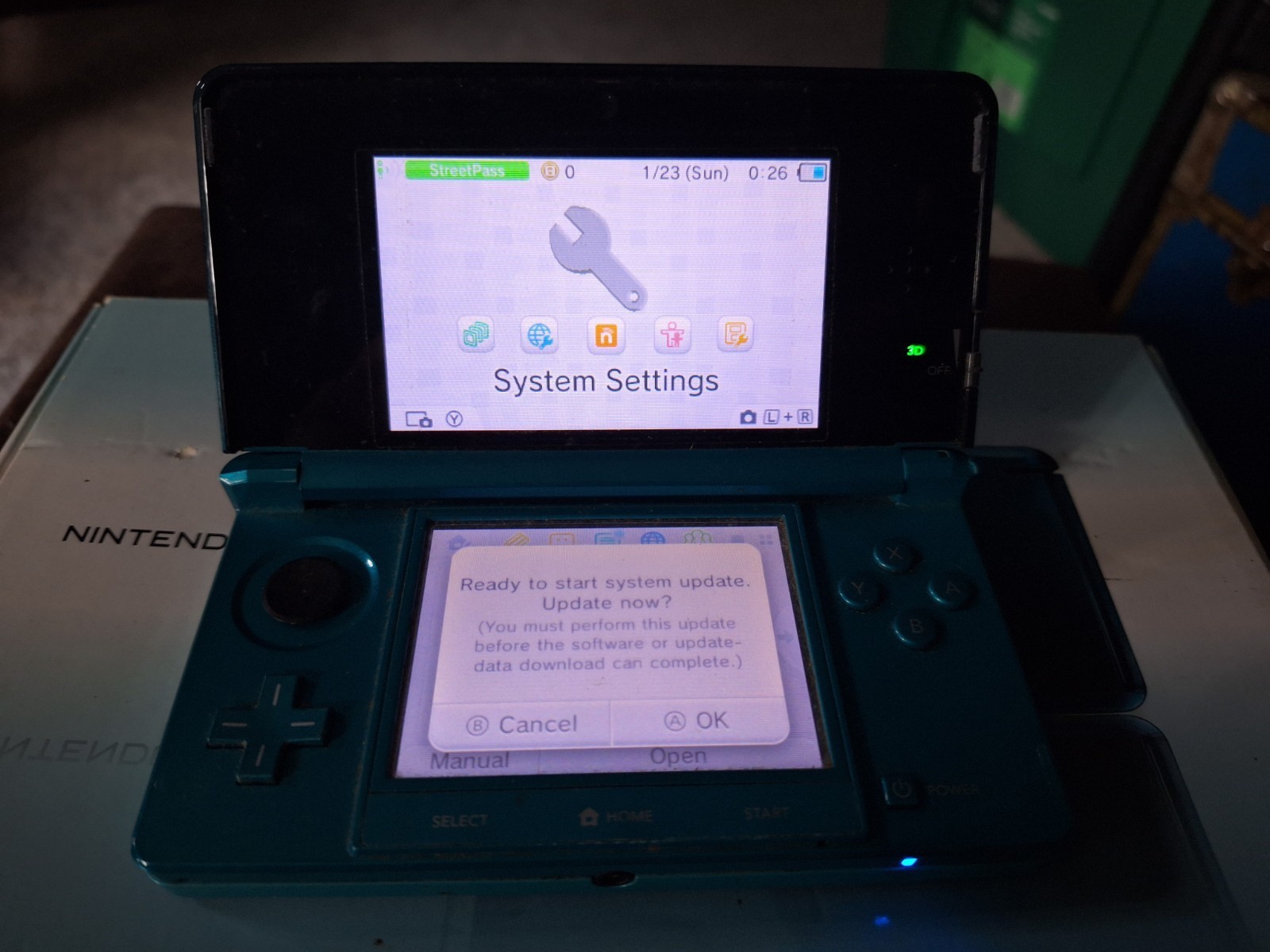 Nintendo 3DS Handheld System – Aqua Blue