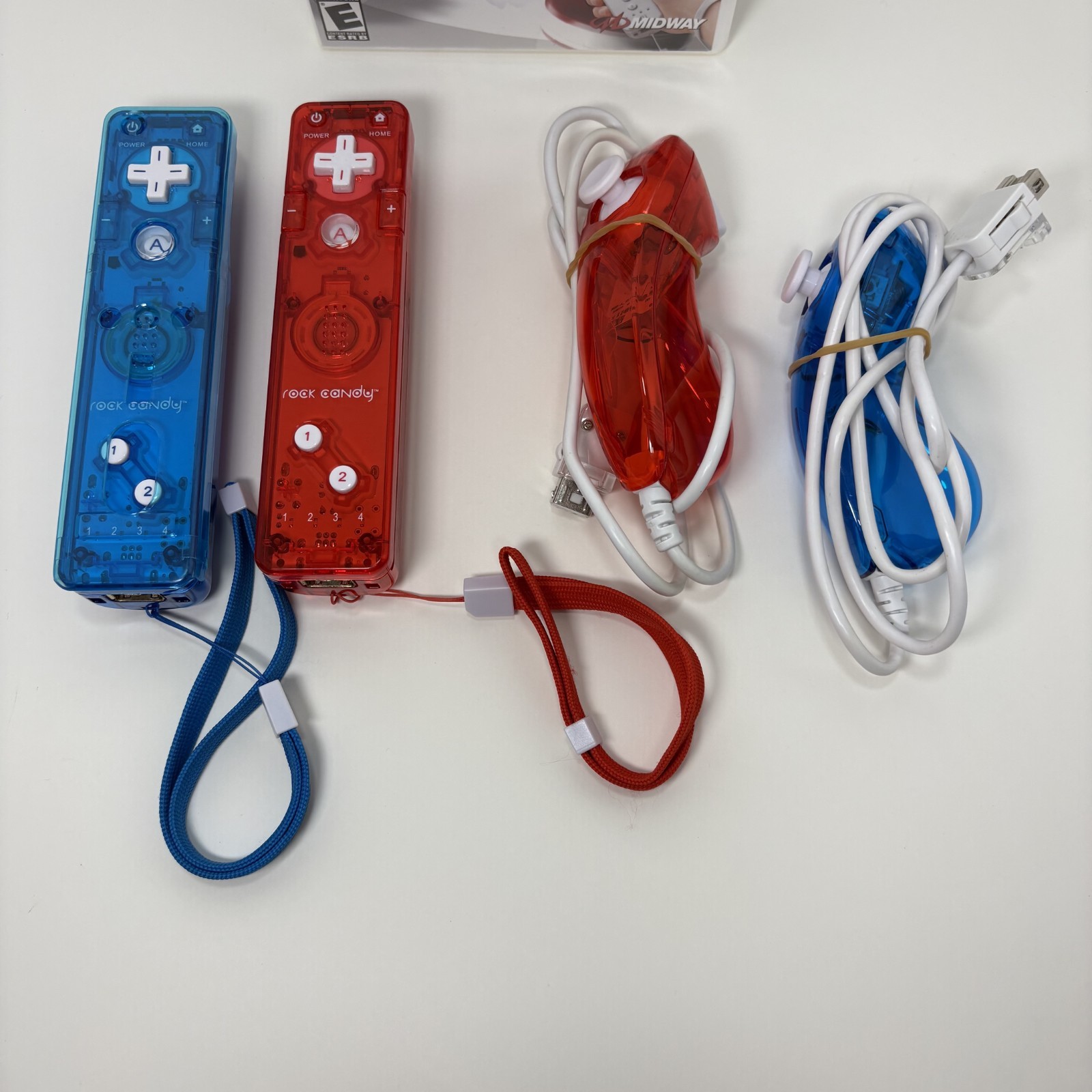 Nintendo Wii Console Power Brick Cables Candy Remotes Nunchuck Games Sensor Bar