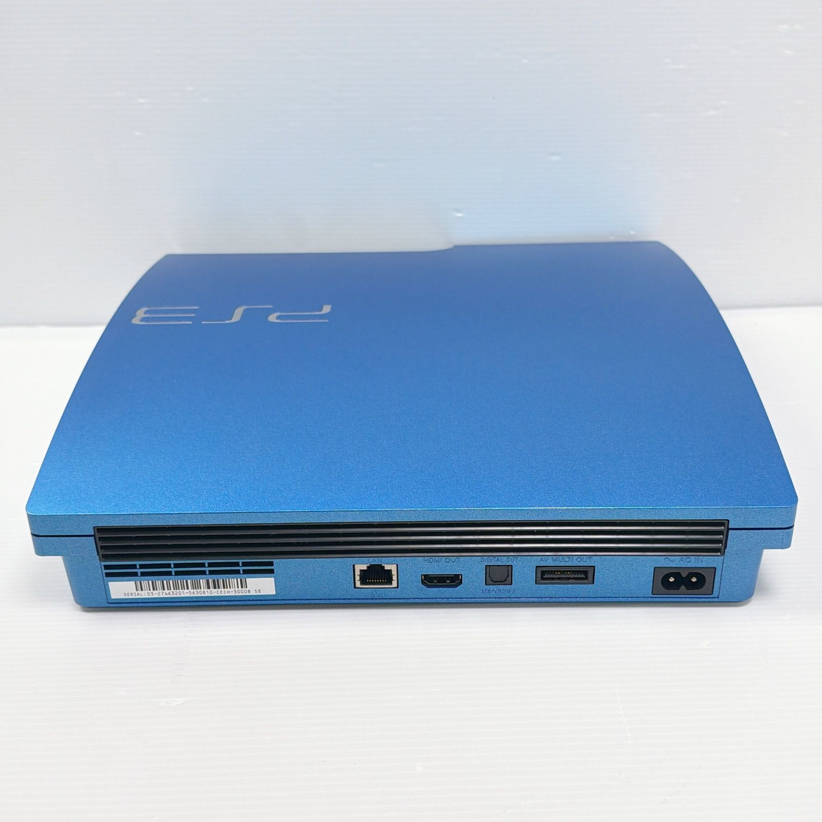 Sony PS3 Splash Blue 320GB Slim Console Boxed Controller Cables Bundle Tested