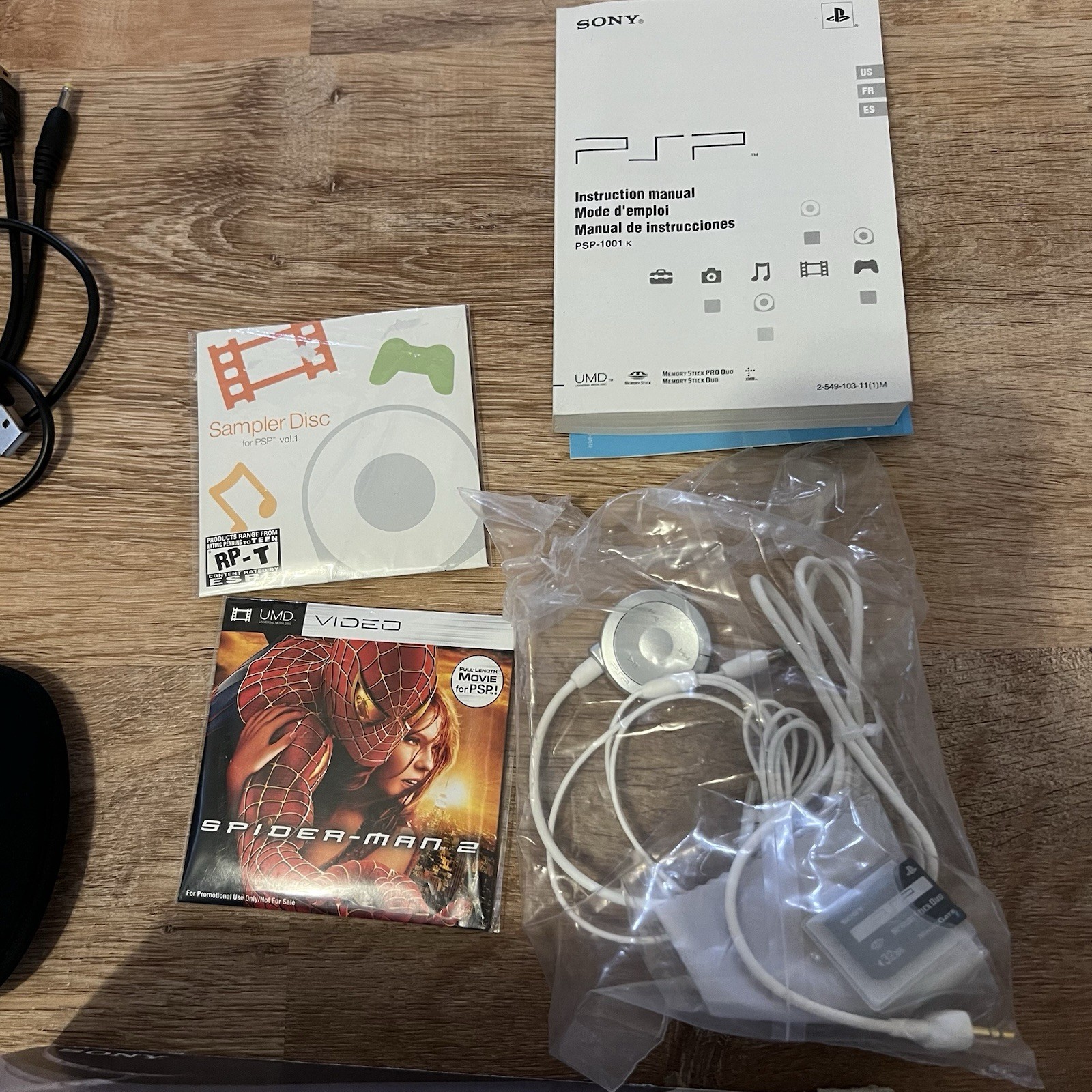 Sony PlayStation Portable Value Pack Black PSP-1001 Box Spider-man Movie