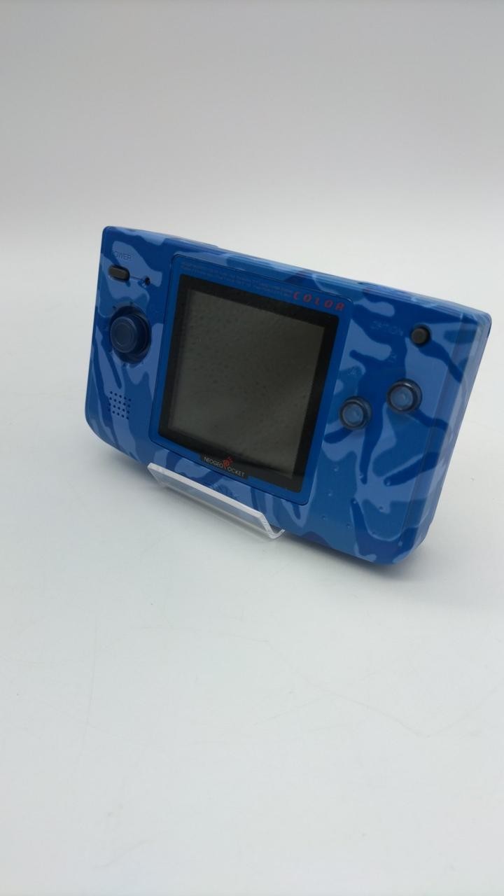 Neogeo Pocket Color Console Camouflage Blue SNK Working Tested