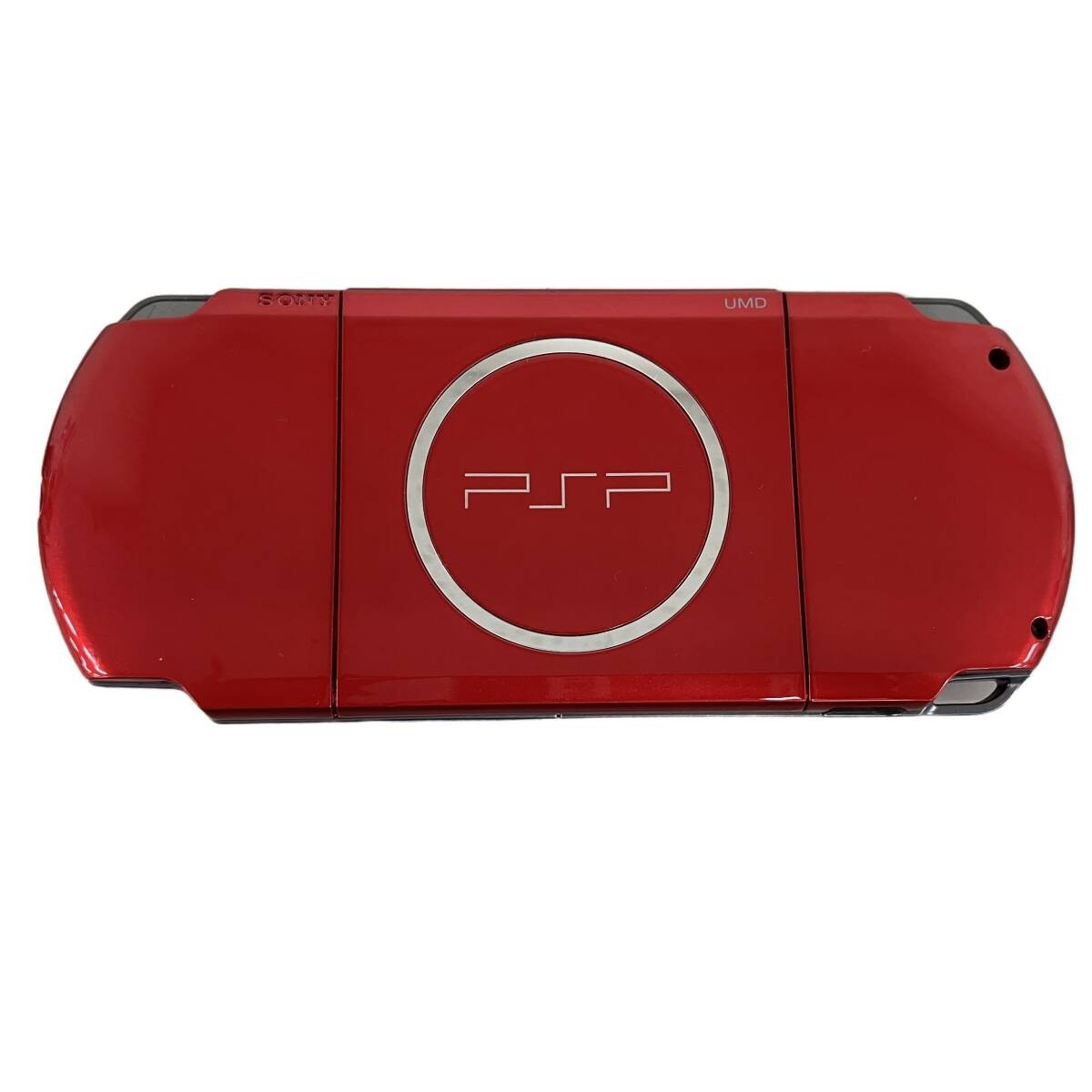 Sony PSP-3000 Radiant Red Handheld Console Tested Working No Battery AC Adapter