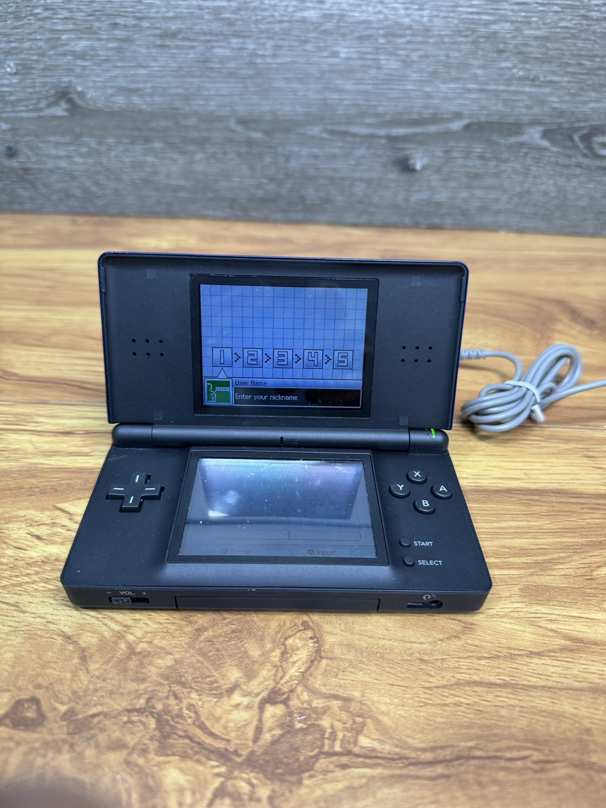 Nintendo DS Lite Handheld System – Cobalt/Black With AC Adapter – Excellent