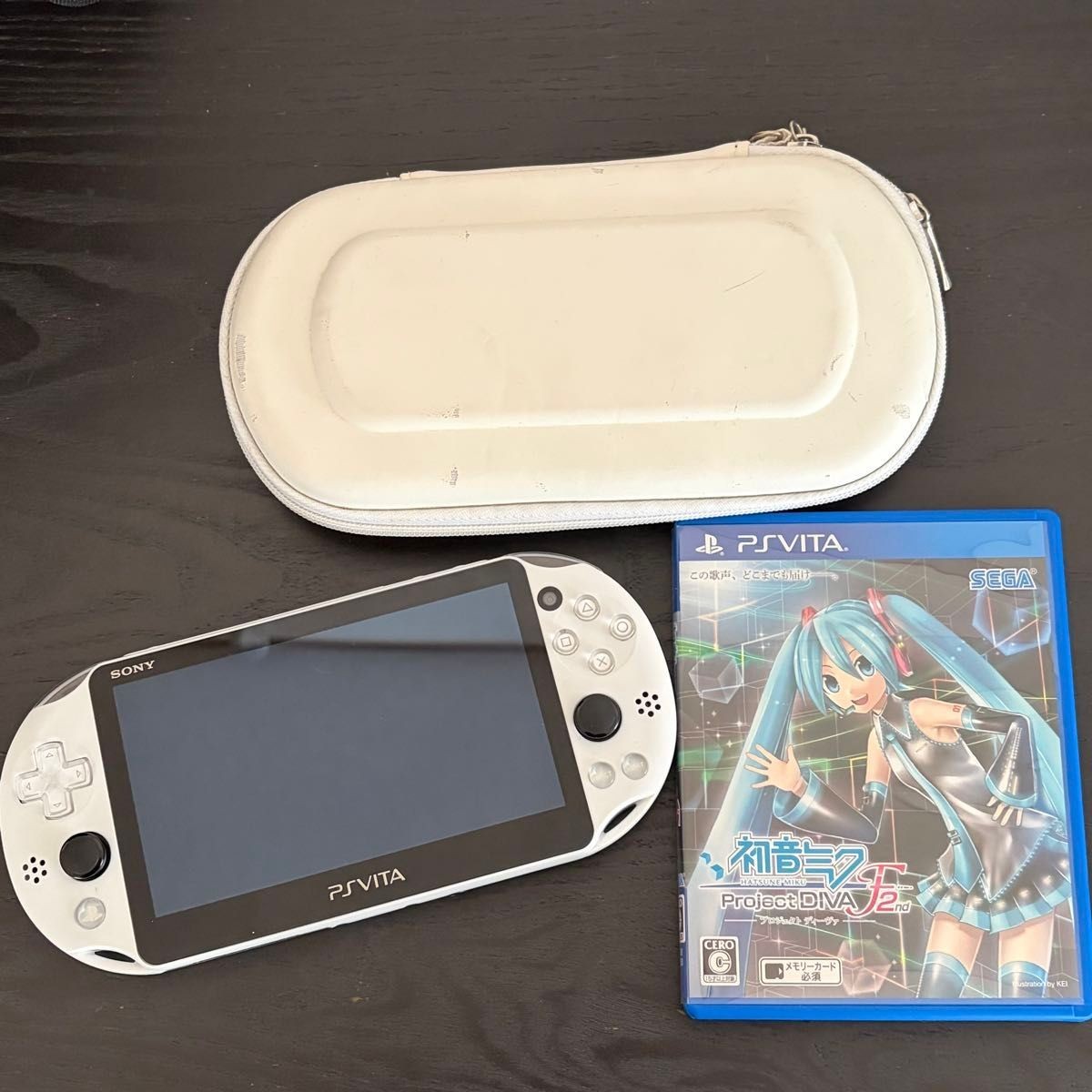 Excellent Sony PS Vita PCH-2000 Handheld Console – Glacier White