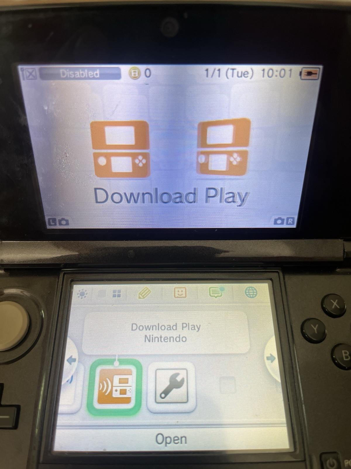 Nintendo 3DS System CTR-001 Charger Super Mario 3D Land Mario Bag Factory Reset